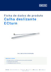 Calha deslizante ECturn Ficha de dados de produto PT