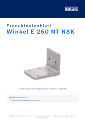 Winkel E 250 NT NSK Produktdatenblatt DE