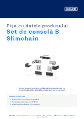 Set de consolă B Slimchain Fișa cu datele produsului RO