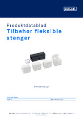 Zubehör flexible Gestänge Produktdatablad NB