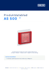 AS 500  * Produktdatablad SV