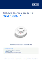 WM 1005  * Scheda tecnica prodotto IT