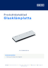 Glasklämplatta Produktdatablad SV