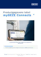 myGEZE Connects  * Productgegevens tabel NL
