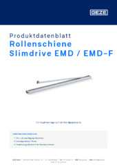 Rollenschiene Slimdrive EMD / EMD-F Produktdatenblatt DE
