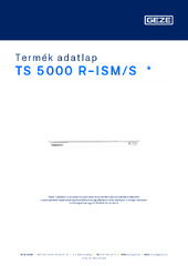 TS 5000 R-ISM/S  * Termék adatlap HU