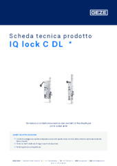IQ lock C DL  * Scheda tecnica prodotto IT