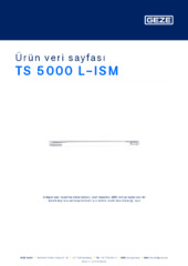 TS 5000 L-ISM Ürün veri sayfası TR