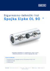 Spojka šipke OL 90  * Sigurnosno-tehnički list HR