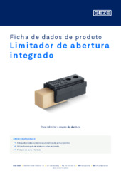 Limitador de abertura integrado Ficha de dados de produto PT