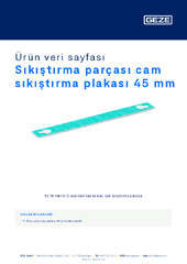 Sıkıştırma parçası cam sıkıştırma plakası 45 mm Ürün veri sayfası TR