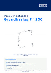 Grundbeslag F 1200 Produktdatablad SV