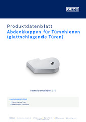 Abdeckkappen für Türschienen (glattschlagende Türen) Produktdatenblatt DE