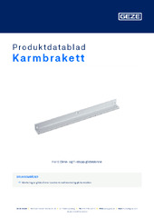 Karmbrakett Produktdatablad NB