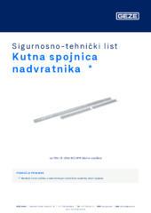 Kutna spojnica nadvratnika  * Sigurnosno-tehnički list HR