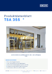 TSA 355  * Produktdatenblatt DE