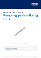 Fang- og pudsesikring (FPS) Produktdatablad DA