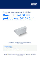 Komplet zaštitnih poklopaca GC 342  * Sigurnosno-tehnički list HR