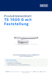 TS 1500 G mit Feststellung Produktdatenblatt DE
