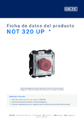 NOT 320 UP  * Ficha de datos del producto ES