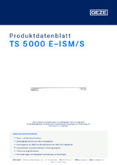 TS 5000 E-ISM/S Produktdatenblatt DE