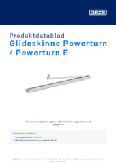 Glideskinne Powerturn / Powerturn F Produktdatablad DA