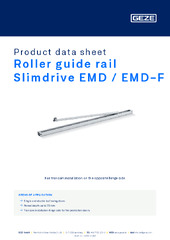 Roller guide rail Slimdrive EMD / EMD-F Product data sheet EN