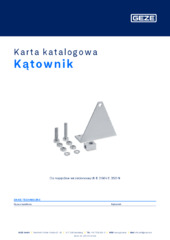 Kątownik Karta katalogowa PL