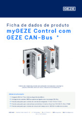 myGEZE Control com GEZE CAN-Bus  * Ficha de dados de produto PT