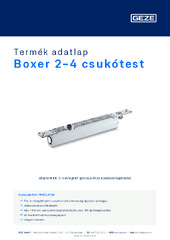 Boxer 2-4 csukótest Termék adatlap HU