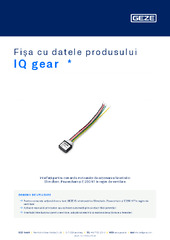 IQ gear  * Fișa cu datele produsului RO