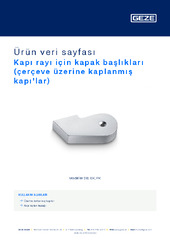 Kapı rayı için kapak başlıkları (çerçeve üzerine kaplanmış kapı'lar) Ürün veri sayfası TR