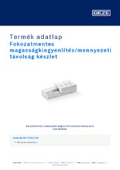 Fokozatmentes magasságkiegyenlítés/mennyezeti távolság készlet Termék adatlap HU