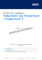 Tekerlekli ray Powerturn / Powerturn F Ürün veri sayfası TR
