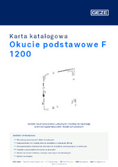Okucie podstawowe F 1200 Karta katalogowa PL
