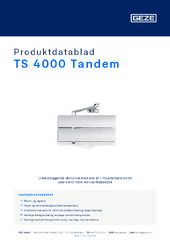 TS 4000 Tandem Produktdatablad DA