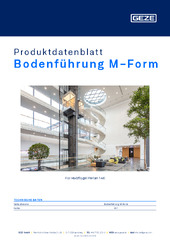 Bodenführung M-Form Produktdatenblatt DE