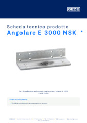 Angolare E 3000 NSK  * Scheda tecnica prodotto IT