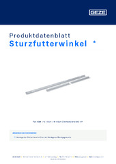 Sturzfutterwinkel  * Produktdatenblatt DE