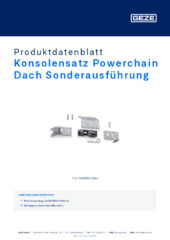 Konsolensatz Powerchain Dach Sonderausführung Produktdatenblatt DE