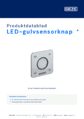 LED-gulvsensorknap  * Produktdatablad DA