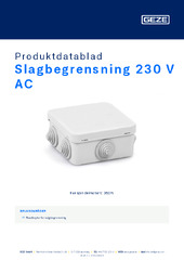 Slagbegrensning 230 V AC Produktdatablad NB