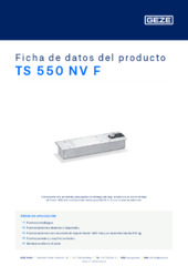 TS 550 NV F Ficha de datos del producto ES