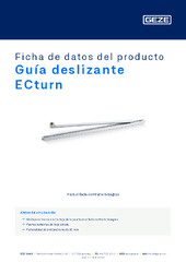 Guía deslizante ECturn Ficha de datos del producto ES