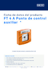FT 4 A Punto de control auxiliar  * Ficha de datos del producto ES