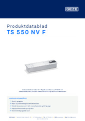 TS 550 NV F Produktdatablad DA