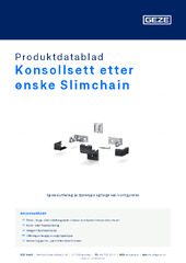 Konsollsett etter ønske Slimchain Produktdatablad NB