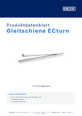 Gleitschiene ECturn Produktdatenblatt DE