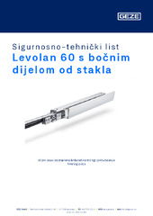 Levolan 60 s bočnim dijelom od stakla Sigurnosno-tehnički list HR
