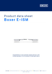Boxer E-ISM Product data sheet EN